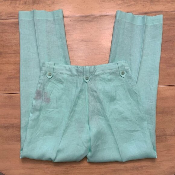 Ralph Lauren Black Label Drawstring Linen Pants 6 - Picture 2 of 7